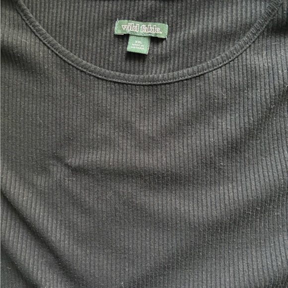 Black t-shirt dress with pockets - Picture 4 of 4